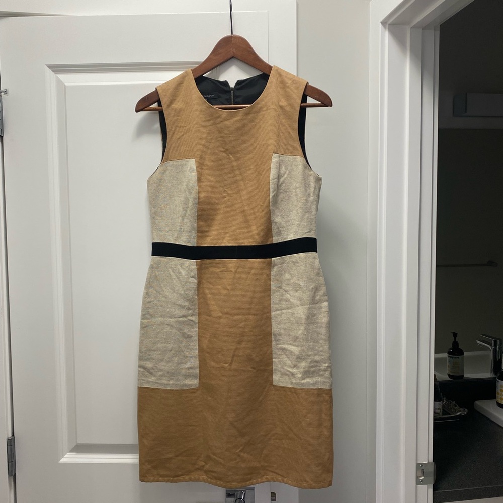 Judith & Charles Tan Multi-tone Dress